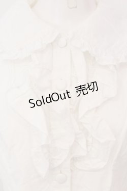 画像2: metamorphose / 共フリルブラウス  シロ O-25-04-08-027-ME-BL-OW-OS