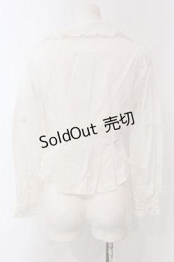 画像5: metamorphose / 共フリルブラウス  シロ O-25-04-08-027-ME-BL-OW-OS