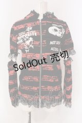 ACDC RAG / ハラジュクパーカー  レッド×ブラック O-25-04-08-028-PU-TS-OW-OS