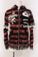 画像1: ACDC RAG / ハラジュクパーカー  レッド×ブラック O-25-04-08-028-PU-TS-OW-OS (1)