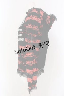 画像2: ACDC RAG / ハラジュクパーカー  レッド×ブラック O-25-04-08-028-PU-TS-OW-OS