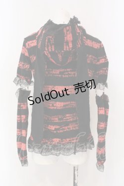 画像3: ACDC RAG / ハラジュクパーカー  レッド×ブラック O-25-04-08-028-PU-TS-OW-OS