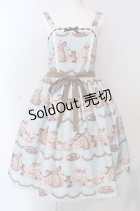axes femme kawaii / お菓子の家柄ジャンスカ M ミント O-25-04-08-030-AX-OP-YM-OS