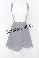 Amavel / Crown Emblemサイドプリーツマリンスカパン  ネイビー O-25-04-10-004-CA-PA-IG-OS