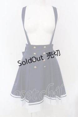 画像1: Amavel / Crown Emblemサイドプリーツマリンスカパン  ネイビー O-25-04-10-004-CA-PA-IG-OS