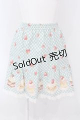 Shirley Temple / カップケーキ柄スカート 150cm ミント O-25-04-10-026-ET-SK-IG-OS