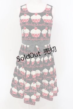 画像1: Shirley Temple / カップケーキジャンパースカート 160cm クロ O-25-04-10-027-ET-OP-IG-OS