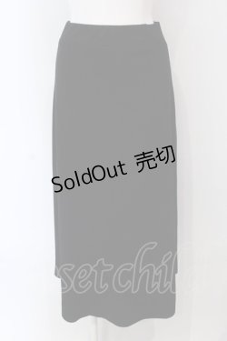 画像1: MIHO MATSUDA / カットロングスカート  ブラック O-25-04-10-028-GO-SK-IG-OS