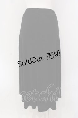 画像3: MIHO MATSUDA / カットロングスカート  ブラック O-25-04-10-028-GO-SK-IG-OS