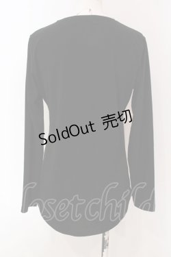 画像3: MIHO MATSUDA / ロゴ刺繍長袖T  ブラック O-25-04-10-031-GO-TO-IG-OS