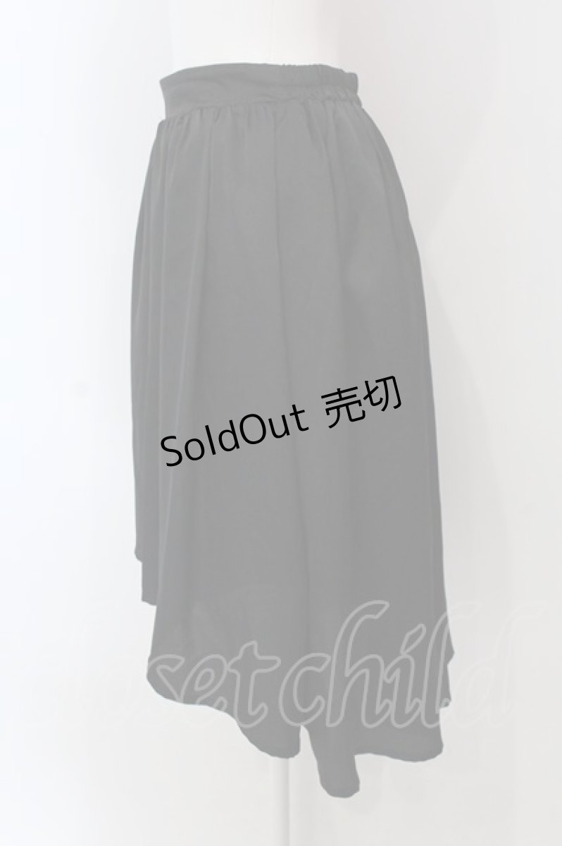 画像2: Ank Rouge / フィッシュテールスカート  クロ O-25-04-10-035-CA-SK-IG-ZY (2)