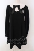 Ank Rouge / シャツドッキングライクカットワンピース  クロ×シロ O-25-04-10-036-CA-TO-IG-OS