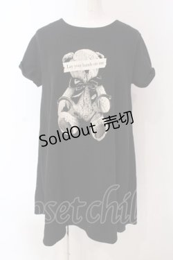 画像1: Ank Rouge / バックレースアップテディワンピース  クロ O-25-04-10-038-CA-OP-IG-OS