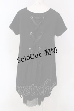 画像3: Ank Rouge / バックレースアップテディワンピース  クロ O-25-04-10-038-CA-OP-IG-OS