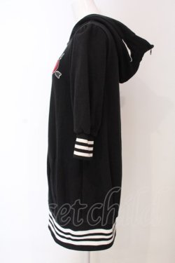 画像3: HELL CAT PUNKS / ねこみみハートワッペンパーカー  ブラック O-25-04-10-039-PU-TO-IG-ZI