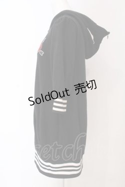 画像3: HELL CAT PUNKS / ねこみみハートワッペンパーカー  ブラック O-25-04-10-039-PU-TO-IG-ZI