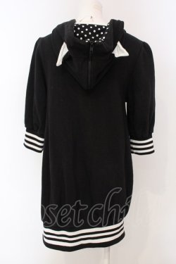 画像4: HELL CAT PUNKS / ねこみみハートワッペンパーカー  ブラック O-25-04-10-039-PU-TO-IG-ZI