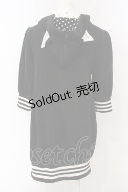 画像4: HELL CAT PUNKS / ねこみみハートワッペンパーカー  ブラック O-25-04-10-039-PU-TO-IG-ZI