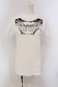 ROMANTIC NEUROSIS / ボーンネックレスpt Tシャツ  ホワイト O-25-04-10-040-PU-TS-IG-ZI