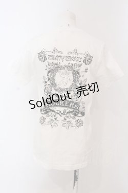 画像3: ROMANTIC NEUROSIS / ボーンネックレスpt Tシャツ  ホワイト O-25-04-10-040-PU-TS-IG-ZI