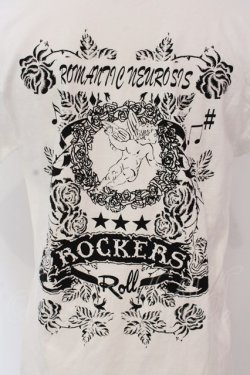 画像4: ROMANTIC NEUROSIS / ボーンネックレスpt Tシャツ  ホワイト O-25-04-10-040-PU-TS-IG-ZI