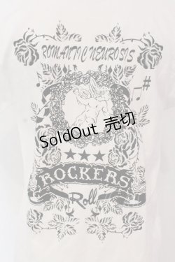 画像4: ROMANTIC NEUROSIS / ボーンネックレスpt Tシャツ  ホワイト O-25-04-10-040-PU-TS-IG-ZI