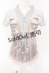 OZZ ANGELO / 絵画柄プルオーバー  マルチ O-25-04-10-047-OO-TO-OW-OS