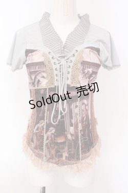 画像1: OZZ ANGELO / 絵画柄プルオーバー  マルチ O-25-04-10-047-OO-TO-OW-OS