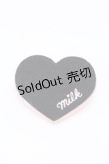 MILK / ダブルハートバレッタ  クロ×ピンク O-25-04-10-1039-ML-AC-IG-ZT-K019