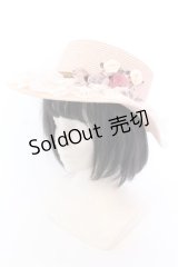 axes femme / 巻きバラレースカンカン帽  ピンク O-25-04-10-1005-AX-AC-OW-ZT-K004