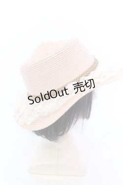 画像2: axes femme / 巻きバラレースカンカン帽  ピンク O-25-04-10-1005-AX-AC-OW-ZT-K004