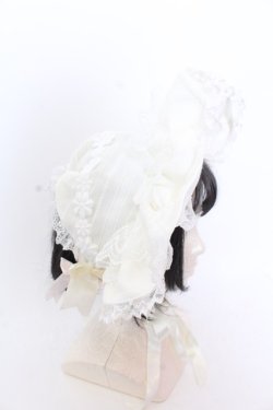 画像3: BABY,THE STARS SHINE BRIGHT / はるちゃんのFee des fleursボンネット  生成り O-25-04-10-1007-BA-AC-IG-ZT-K019