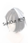 metamorphose / ストライプグログランリボンカチューシャ  ネイビー O-25-04-10-1010-ME-AC-OW-ZT-K019