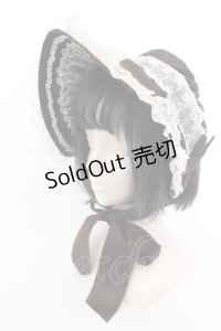 Innocent World / チュールレース2WAYボンネット  ブラウン O-25-04-10-1013-IW-AC-IG-ZT-K019