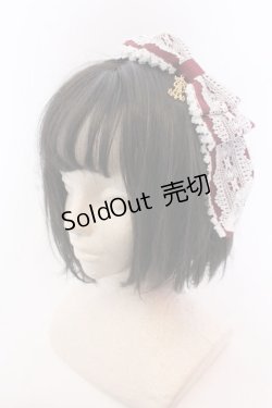画像1: ALICE and the PIRATES / Annabelleリボンカチューシャ  えんじ O-25-04-10-1016-PA-AC-IG-ZT-K019