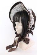 Innocent World / クラシカルリボンボンネット  ブラウン O-25-04-10-1017-IW-AC-IG-ZT-K019