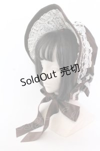 Innocent World / クラシカルリボンボンネット  ブラウン O-25-04-10-1017-IW-AC-IG-ZT-K019