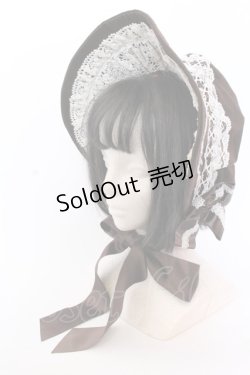 画像1: Innocent World / クラシカルリボンボンネット  ブラウン O-25-04-10-1017-IW-AC-IG-ZT-K019
