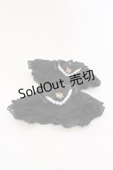 axes femme kawaii / レーシーお袖留め  クロ O-25-04-10-1027-AX-ZA-IG-ZT-K019