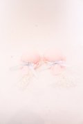 Amavel / パンダと寿桃の中華菓子シニヨンカバー  ピンク×サックス O-25-04-10-1029-CA-AC-IG-ZT-K019