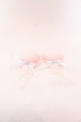 Amavel / パンダと寿桃の中華菓子シニヨンカバー  ピンク×サックス O-25-04-10-1029-CA-AC-IG-ZT-K019