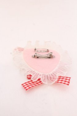 画像2: Nile Perch / ワッペン バレッタ&ブローチ   アカ×シロ O-25-04-10-1030-LO-AC-IG-ZT-K019