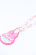 Angelic Pretty / Bunny Tagネックレス  濃ピンク O-25-04-10-1035-AP-AC-IG-ZT-K019