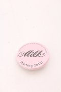 MILK / 缶バッジ  ピンク O-25-04-10-1038-ML-AC-IG-ZT-K019