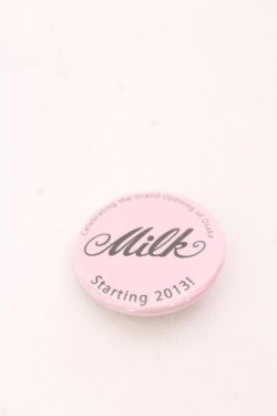 画像1: MILK / 缶バッジ  ピンク O-25-04-10-1038-ML-AC-IG-ZT-K019
