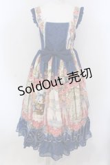 BAROQUE / ×SAKIZOコラボ Secret gardenフリルジャンパースカート  ブルー O-25-04-10-007-EL-OP-IG-OS