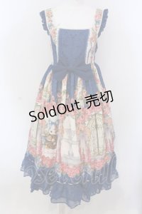 BAROQUE / ×SAKIZOコラボ Secret gardenフリルジャンパースカート  ブルー O-25-04-10-007-EL-OP-IG-OS