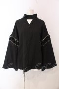 CuLLt  / Shrine Maiden Sleeve Top　トップス F ブラック O-25-04-10-060-PU-TO-OW-OS