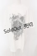 CuLLt / SMOKING WOLF T-SHIRT 　Tシャツ  ホワイト O-25-04-10-061-PU-TO-OW-OS