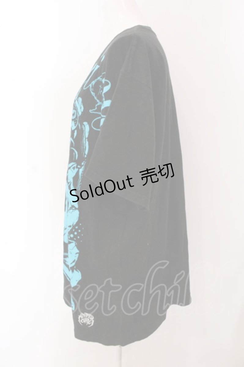 画像2: 【SALE】HYPER CORE / BREEDING ビッグTシャツ  HYPER COREver（PURPLE×BLUE） O-25-04-10-062-PU-TO-OW-ZT233 (2)